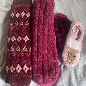 Muk Luk and Old Navy Slipper Socks